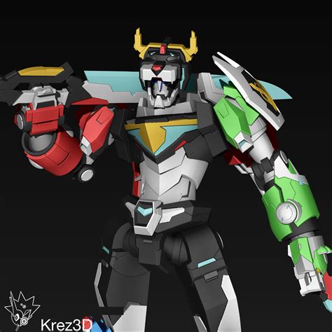 voltron 3d print|voltron 3d model free.